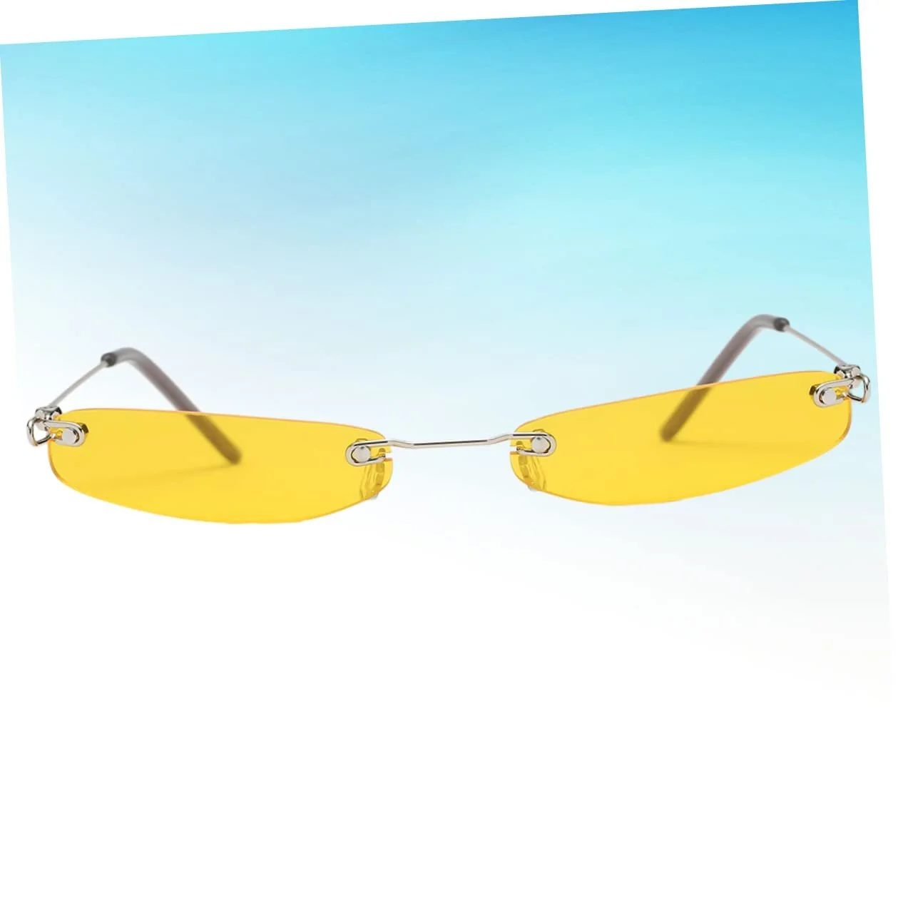 Квадратные очки PACKOVE (2 шт.) Солнцезащитные Модные Оранжевые линзы UV, фото №3