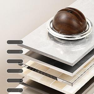 Точилка для кухонных ножей на присоске двухзонная в форме планеты synthetic.ua - Фото 1