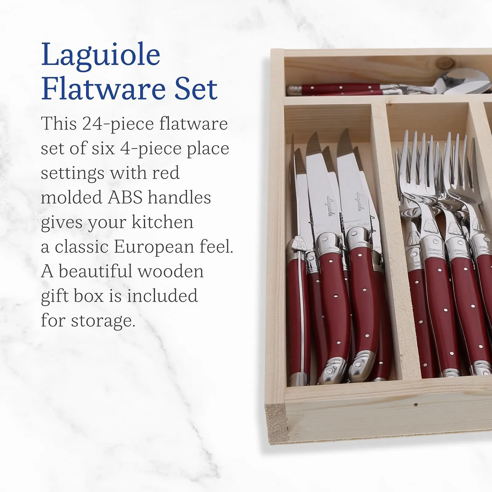 Набор столовых приборов Jean Dubost Everyday JD07-13152.RED 24 предмета, сталь, разноцветный, фото №2 Набор столовых приборов Jean Dubost Everyday JD07-13152.RED 24 предмета, сталь, разноцветный, фото №2