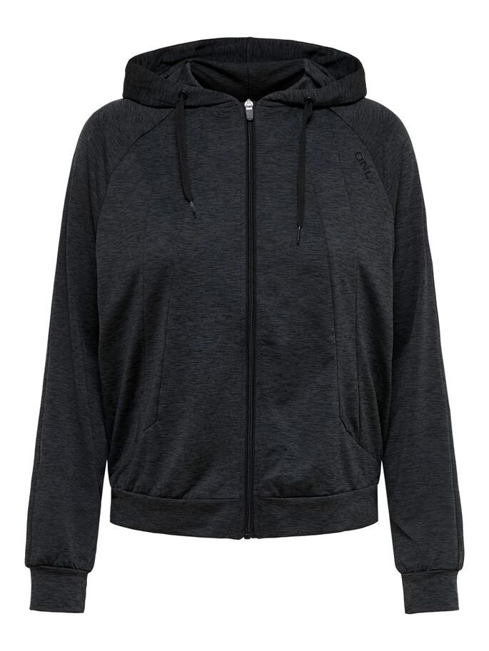 Толстовка Only Play NASHA LS HOOD ZIP BRUSH SWEAT 15236667 Меланж XS, фото №3
