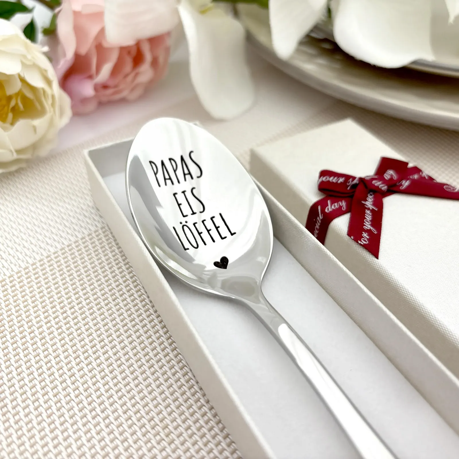 Ложка для морозива Персоналізована з гравіюванням Нержавіюча сталь, фото №4