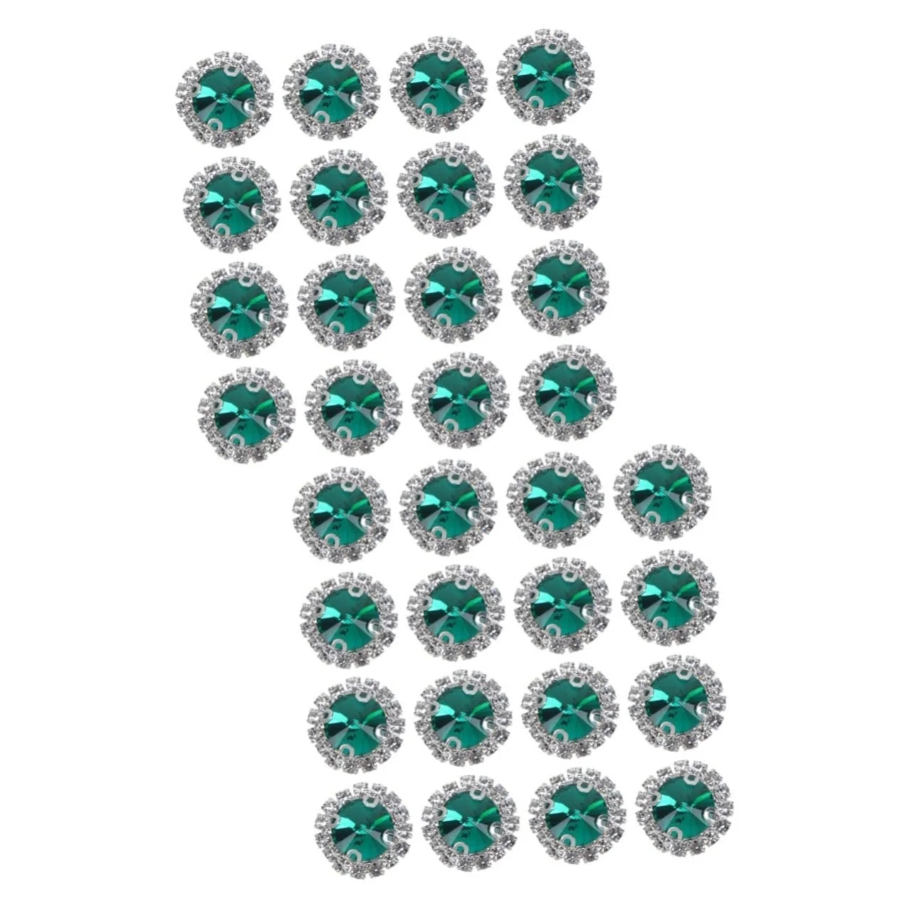 Стрази Coheali Кристалічні намистини, 40 шт, різнокольорові, фото №1