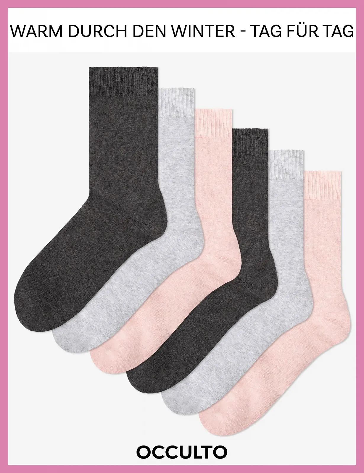 Носки Occulto Smilla теплые термоноски женские, 6 пар, фото №2