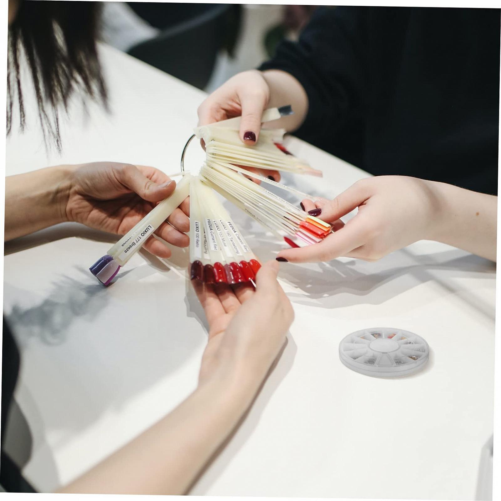 Украшения для ногтей FRCOLOR 24 шт. со стразами и коробкой для хранения заклепки для ногтей для креативного дизайна ногтей, подходят для начинающих, фото №5