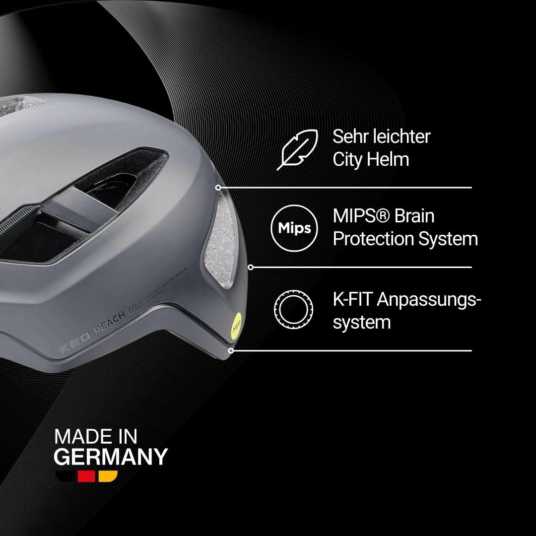 Шолом велосипедний Reach AR-1 MIPS, задній ліхтар LED, технологія Maxshell, 330 г, фото №3