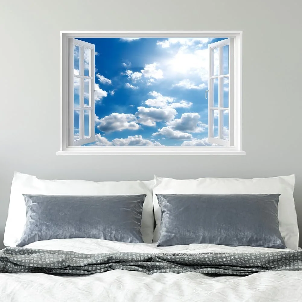 Наклейка на стіну SUPERDANT 3D Вид з вікна 82 x 54.6 см, фото №4