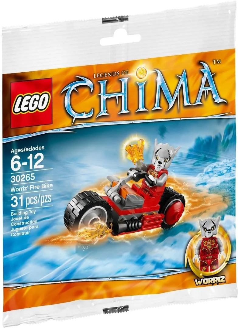 LEGO CHIMA Мотоцикл Вориза Вогню - полібег 30265, фото №1