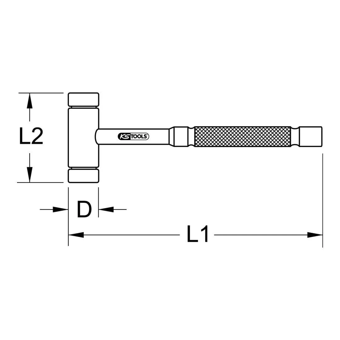 Молоток слюсарний KS Tools Bronze Plus + 9632141 300 г американський дизайн, фото №2 Молоток слюсарний KS Tools Bronze Plus + 9632141 300 г американський дизайн, фото №2