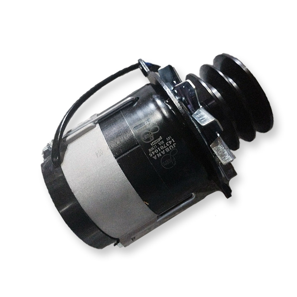 Генератор 14В 1150Вт 80 А с доп вывод залитый ротор пр-во Юбана 143701045, фото №1 Генератор 14В 1150Вт 80 А с доп вывод залитый ротор пр-во Юбана 143701045, фото №1