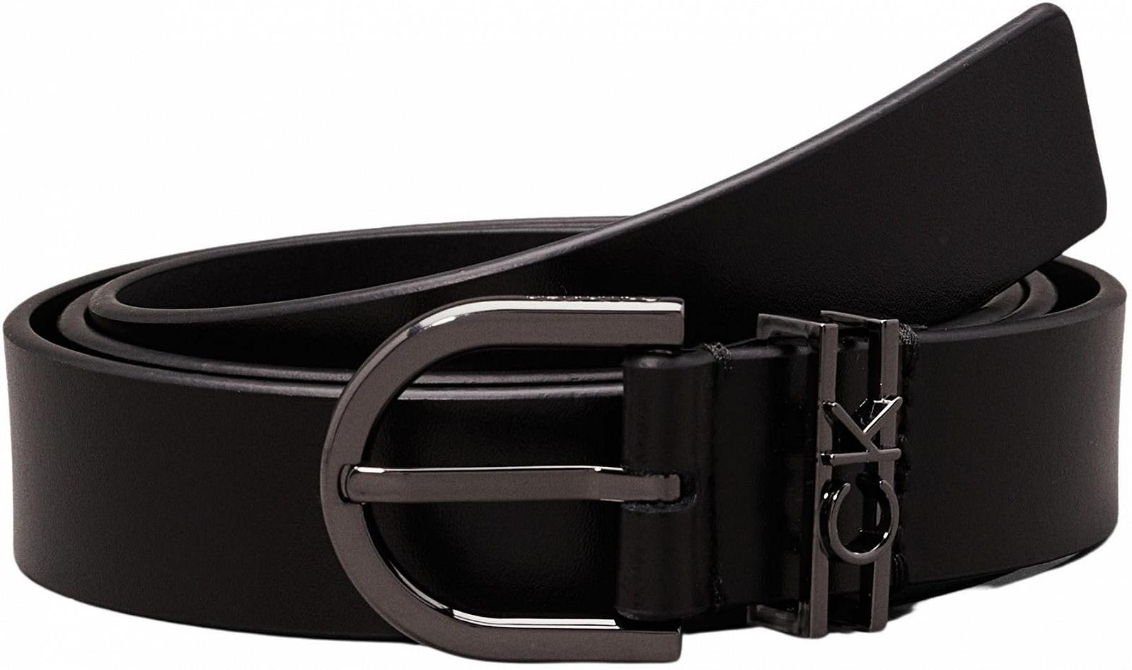 Ремень Calvin Klein Женский кожаный с круглой пряжкой, фото №1