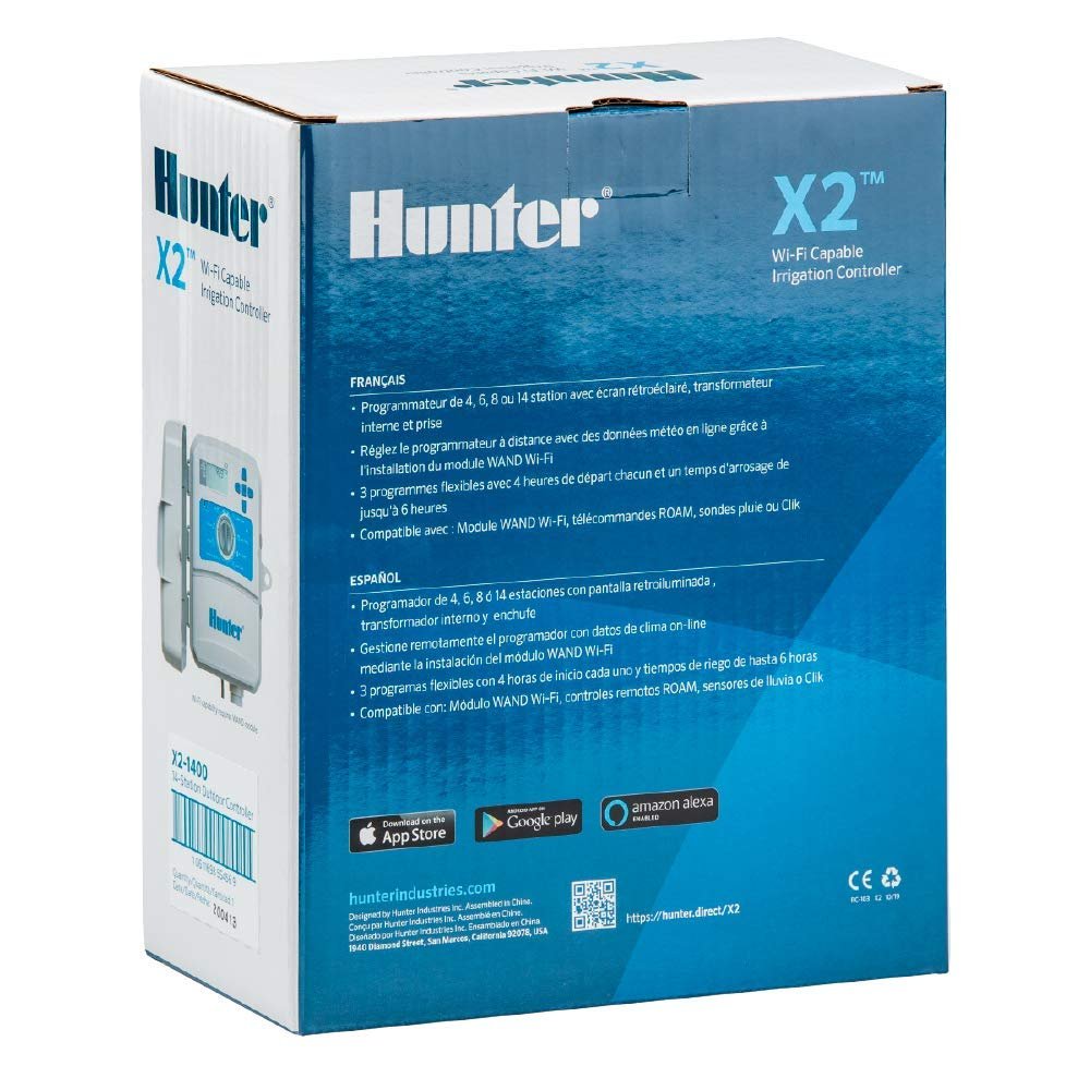 Контроллер, таймер полива Hunter Industries Hydrawise X2 6-станционный уличный Белый, фото №5