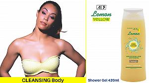 Отшелушивающий гель для душа A3 Lemon с ароматом лимона synthetic.ua - Фото 1