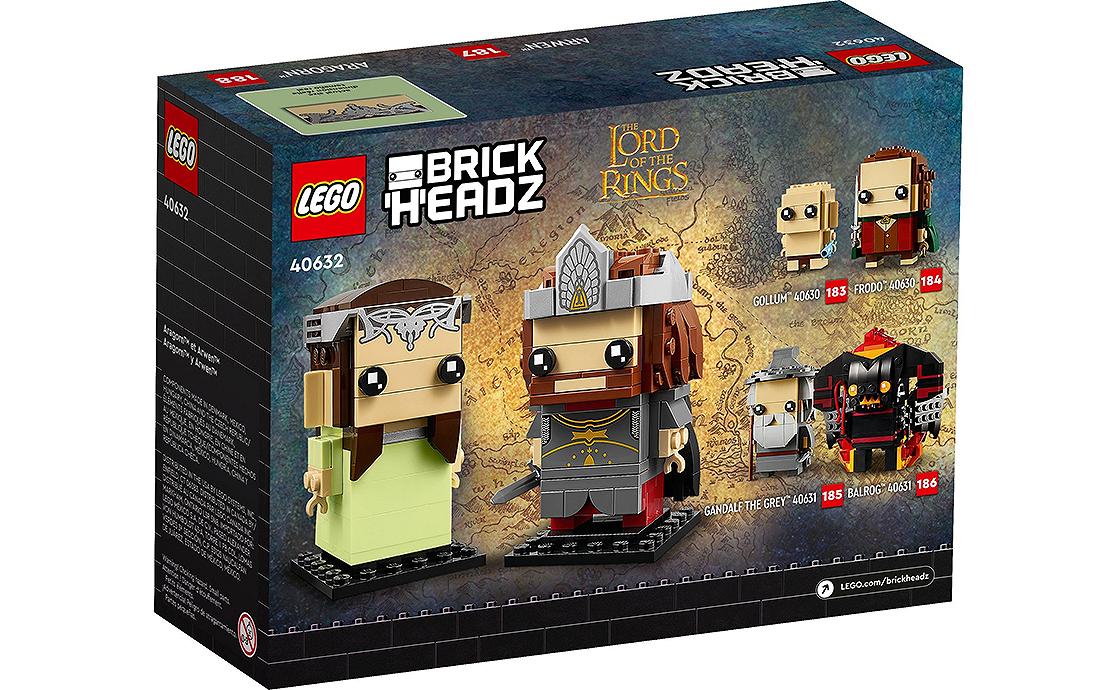 Детский конструктор LEGO Brick Headz Арагорн и Арвен (40632), фото №3