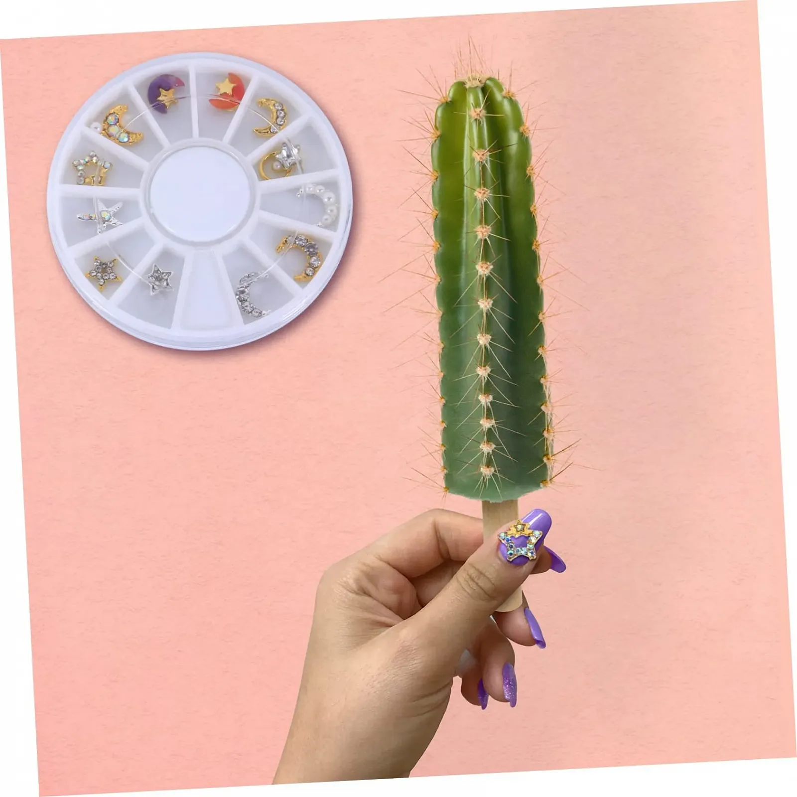 Наклейки для ногтей FRCOLOR 36шт с кристаллами и стразами, коробка для хранения, украшения для ногтей, поделки ручной работы и нейл-арт для женщин и девочек, фото №4