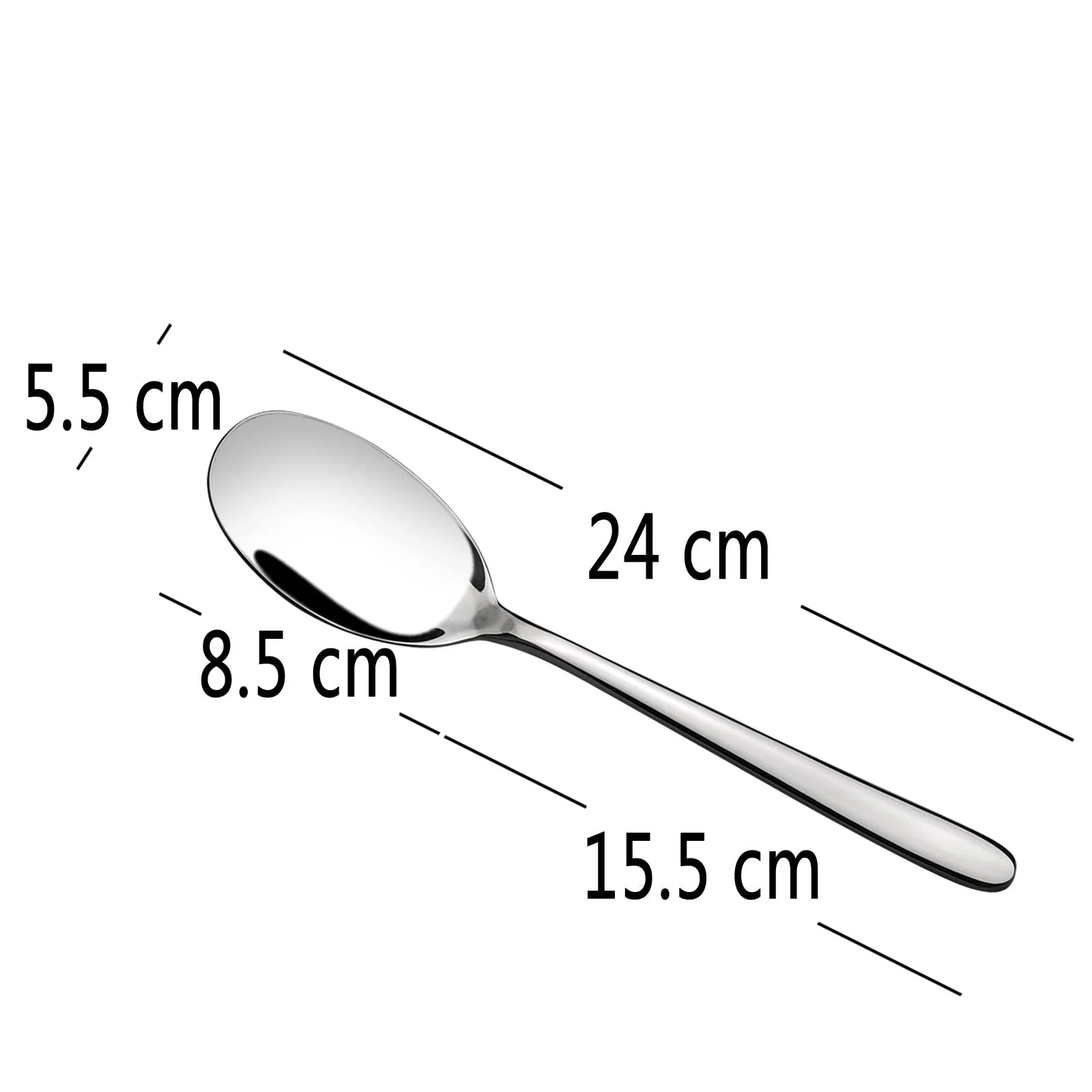 Ложка для сервірування Saedy нержавіюча сталь, набір 6 штук, фото №2
