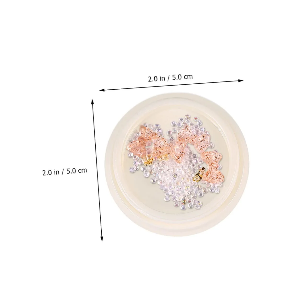 Набір для нігтів (6 коробок) Блискітки Стрази Плоскі Металеві Блискітки для акрилових нігтів, фото №6