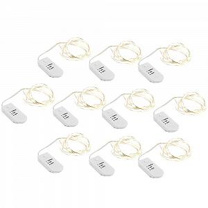 Гирлянда Ideen mit Herz, 20 LED, 1 м, теплый белый, 10 шт. - Фото 1