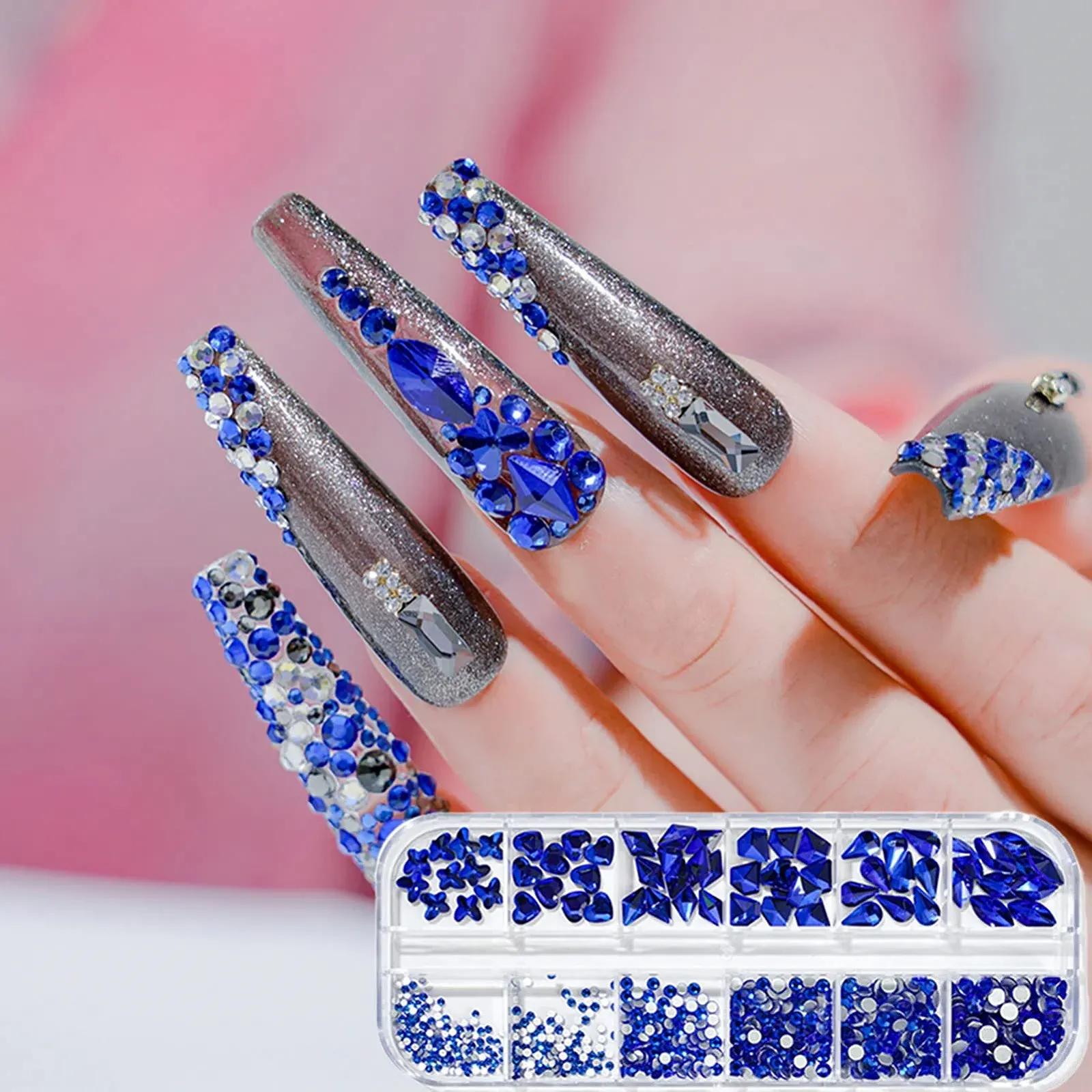 Наклейки для ногтей Разные формы и цвета 12, фото №7