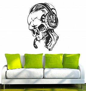 Наклейка на стіну Indigos UG DJ Music 40 x 26 см Чорна w931 - Фото 1