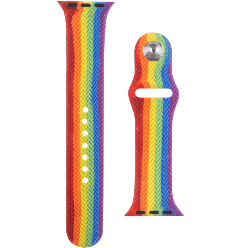 Силіконовий ремішок Braided для Apple Watch 38mm 40mm, фото №1