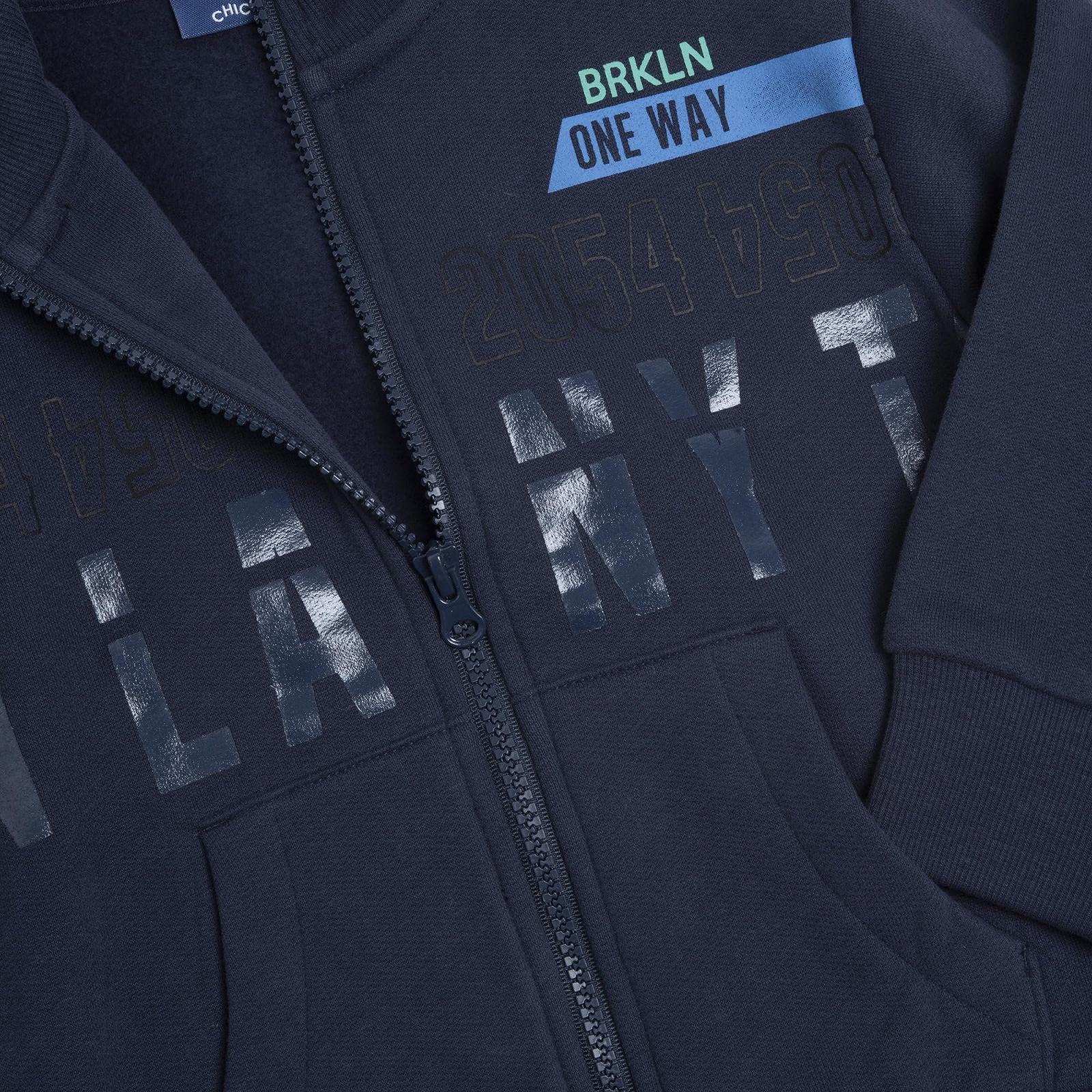 Кофта Chicco для хлопчиків з короткими рукавами на блискавці, фото №3 Кофта Chicco для хлопчиків з короткими рукавами на блискавці, фото №3