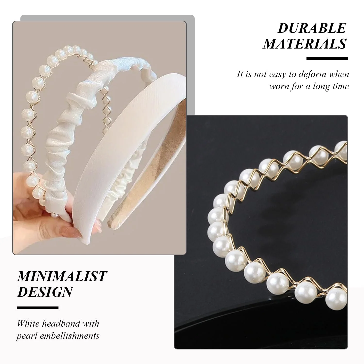 Обруч Elees Перлинний Білий, фото №3