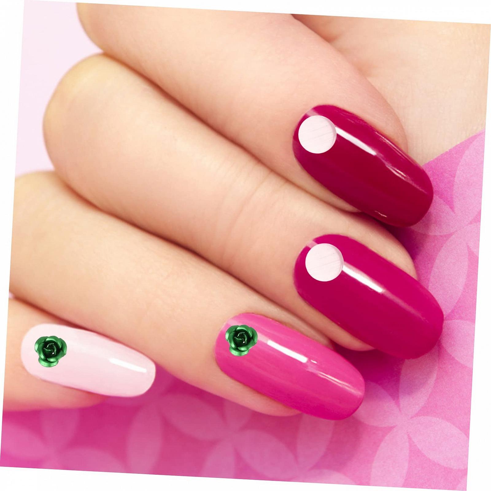 Украшения для ногтей Металлическая роза POPETPOP 5 наборов с драгоценными камнями и кристаллами для ногтей, фото №8