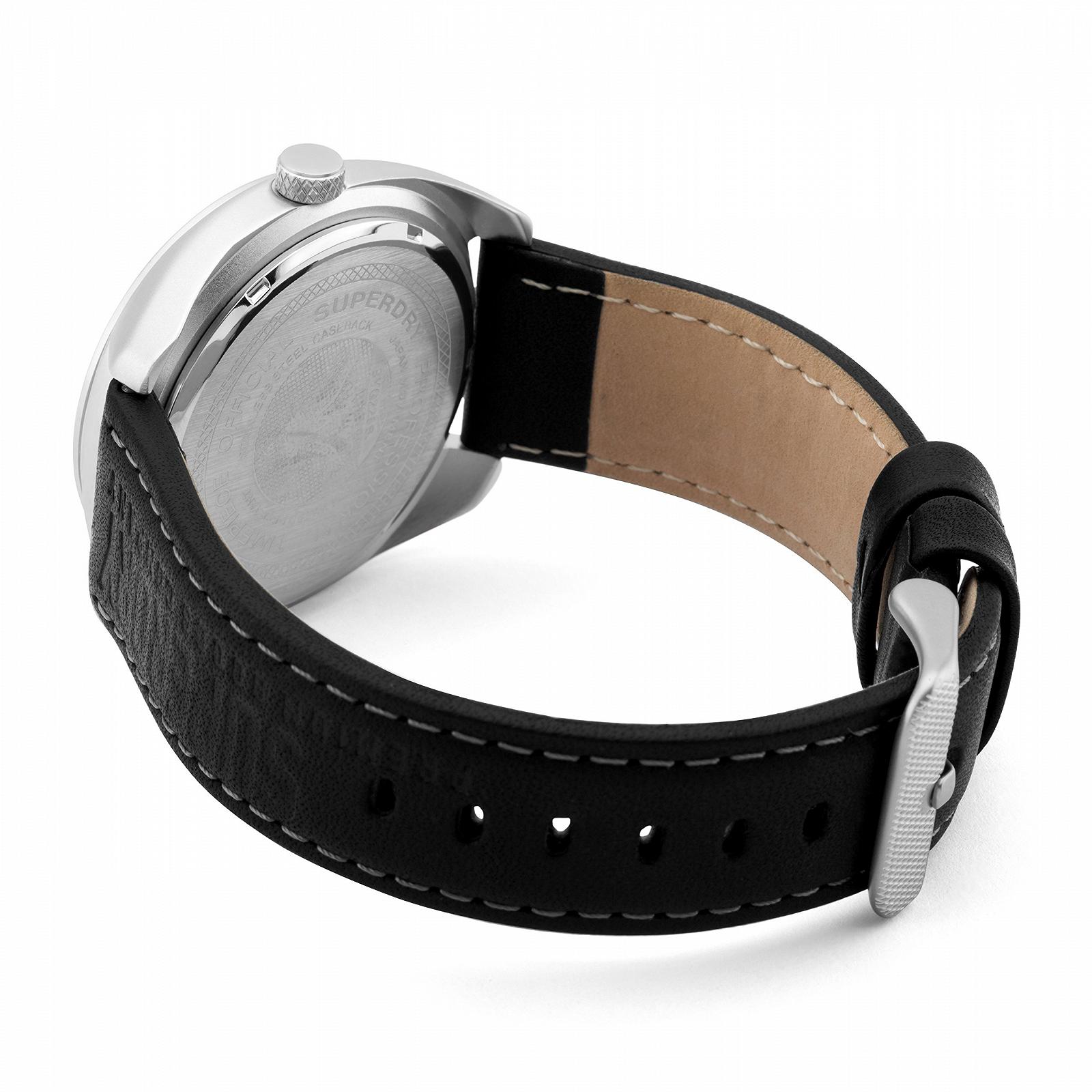 Часы Superdry Herren Analog Quarz SYG228B с кожаным ремешком, фото №3 Часы Superdry Herren Analog Quarz SYG228B с кожаным ремешком, фото №3