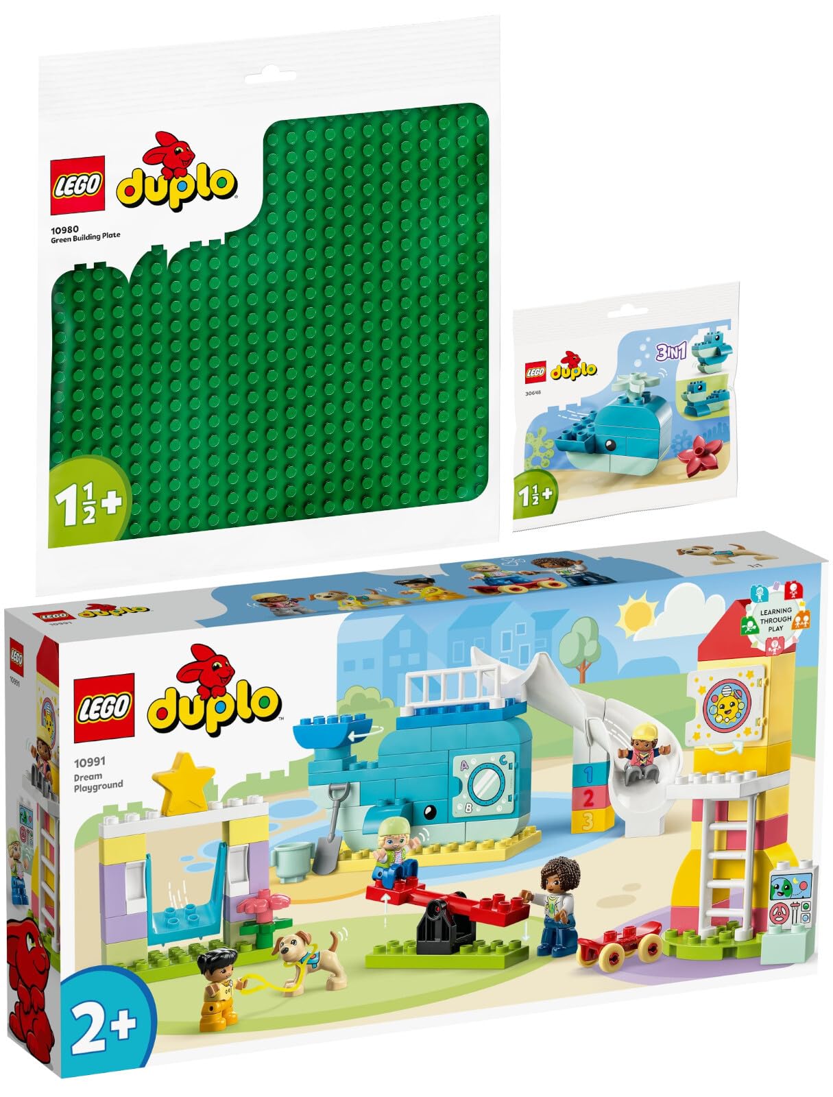 Конструктор Lego Duplo 10991 Dream Playground 10980 Building Plate in Green 30648 Whale, фото №1 Конструктор Lego Duplo 10991 Dream Playground 10980 Building Plate in Green 30648 Whale, фото №1