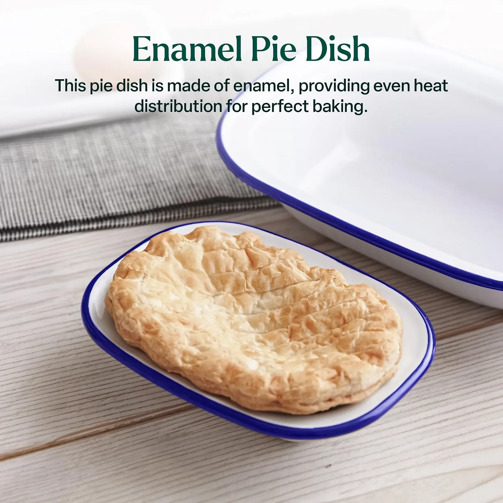 Форма для запікання Winsome емальована прямокутна 24 x 18 x 5.5 см біла, фото №4