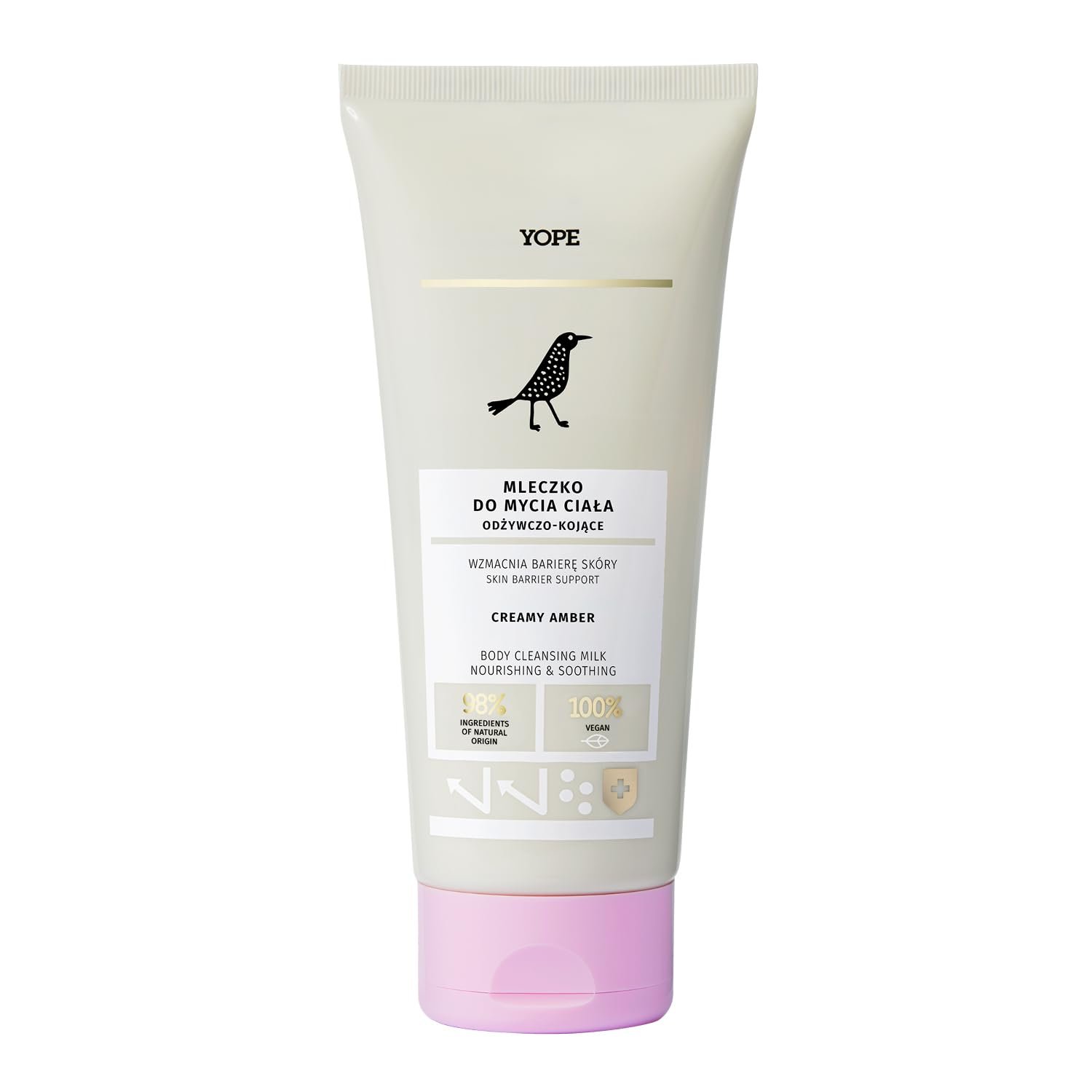 Гель-крем для душа YOPE Creamy Amber питательный увлажняющий нейтральный pH масло ши веганский без SLS 98% натуральных ингредиентов 200 мл, фото №1