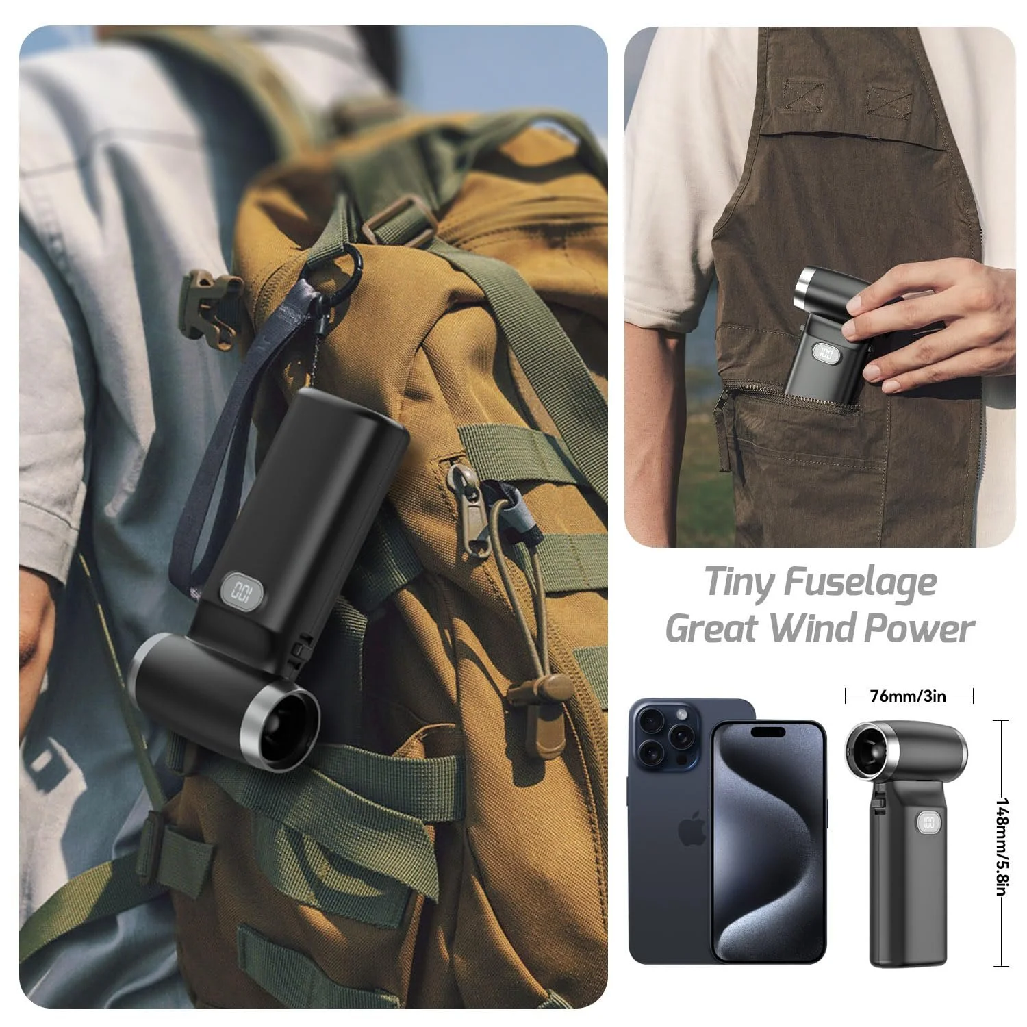 Електрична повітродувка 110,000 RPM 6000 mAH для чищення ПК, ноутбуків, клавіатур та авто, фото №7