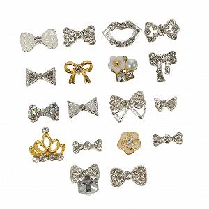 Прикраси для манікюру MERRYHAPY, 18 шт, 3D метелики, корони, модні аксесуари - Фото 1