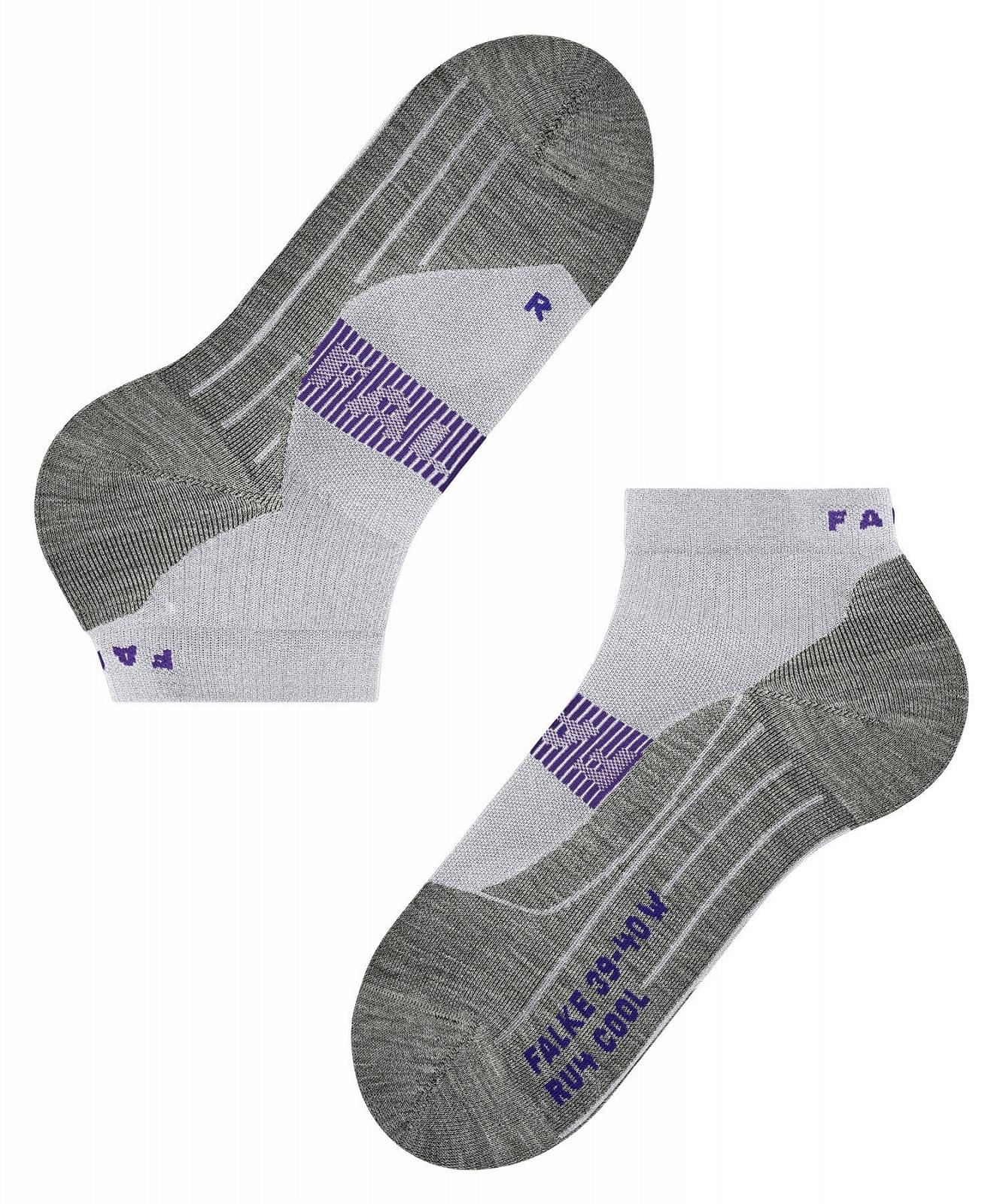 Носки для бега FALKE RU4 Cool Short, средняя амортизация, защита от образования пузырей, охлаждающие, короткие, веганские, для спорта, бега, дышащие, быстросохнущие, функциональный материал, 1 пара, фото №7