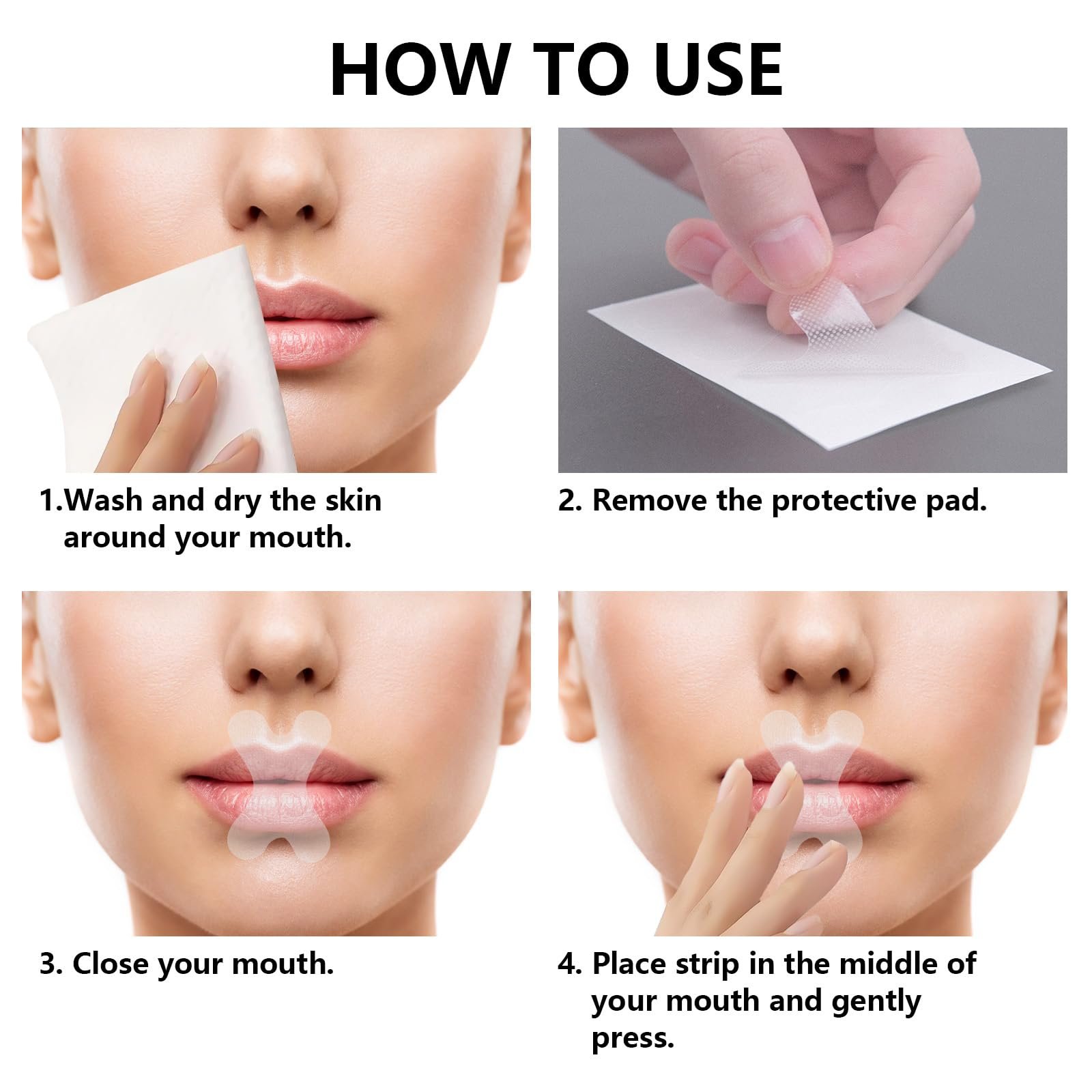 Смужки від хропіння, 180 шт, зручний ротовий пластир, фото №5