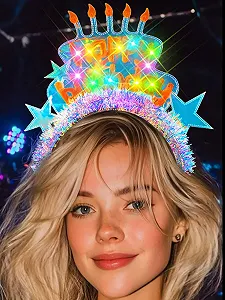 Световой Обруч на Главу для Дня Рождения Девушек - Фото 1