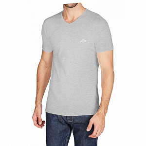 Футболка Kappa V-образный вырез Mezza Manica Scollo серый 2XL - Фото 1