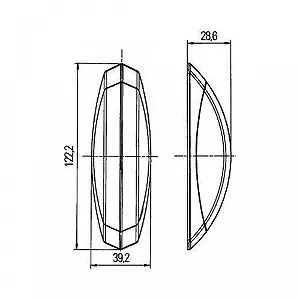 Габаритний ліхтар HELLA 2XS 008 479-057 synthetic.ua - Фото 1