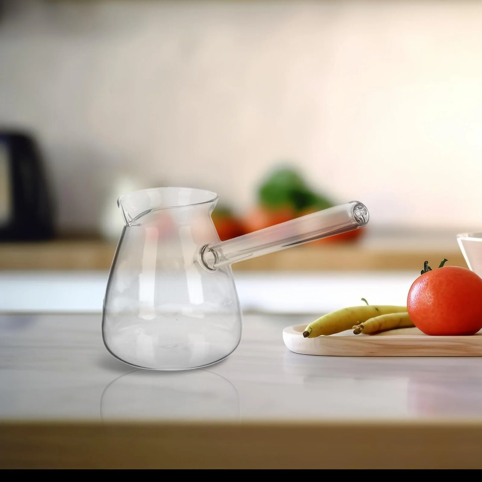 Термос-кавник Housoutil 450 мл Термостійке боросилікатне скло з ручкою для гарячих та холодних напоїв, фото №4 Термос-кавник Housoutil 450 мл Термостійке боросилікатне скло з ручкою для гарячих та холодних напоїв, фото №4