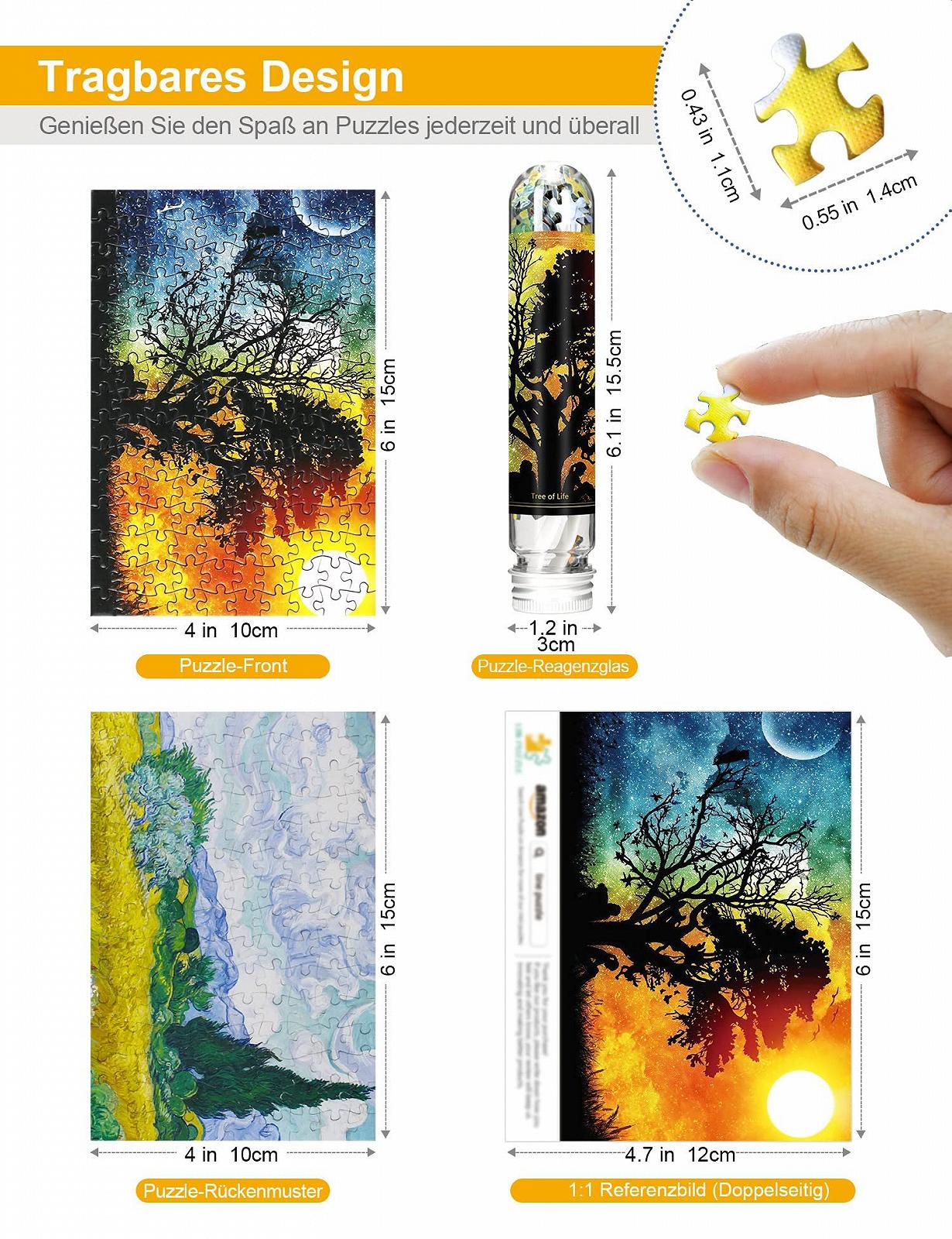 Набір міні-пазлів LinPuzzle 150 елементів двосторонні 4 шт., фото №2 Набір міні-пазлів LinPuzzle 150 елементів двосторонні 4 шт., фото №2