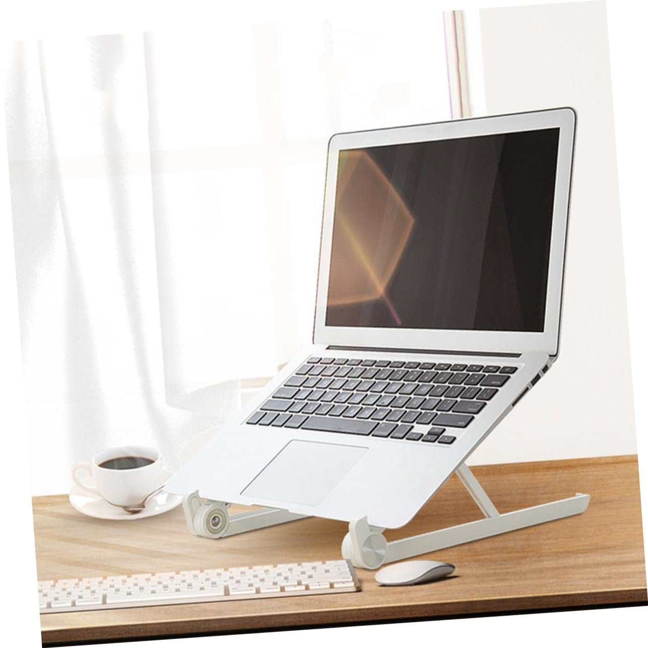 Підставка для ноутбука складана з міцного матеріалу Легка мобільна, фото №4 Підставка для ноутбука складана з міцного матеріалу Легка мобільна, фото №4