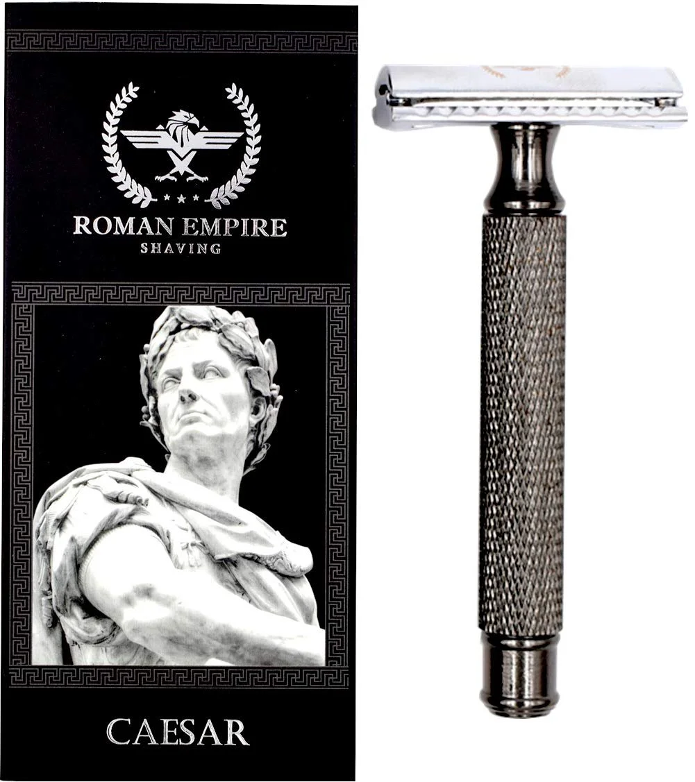 Набор для бритья Caesar Red Brass Safety Razor с 20 лезвиями, фото №2 Набор для бритья Caesar Red Brass Safety Razor с 20 лезвиями, фото №2