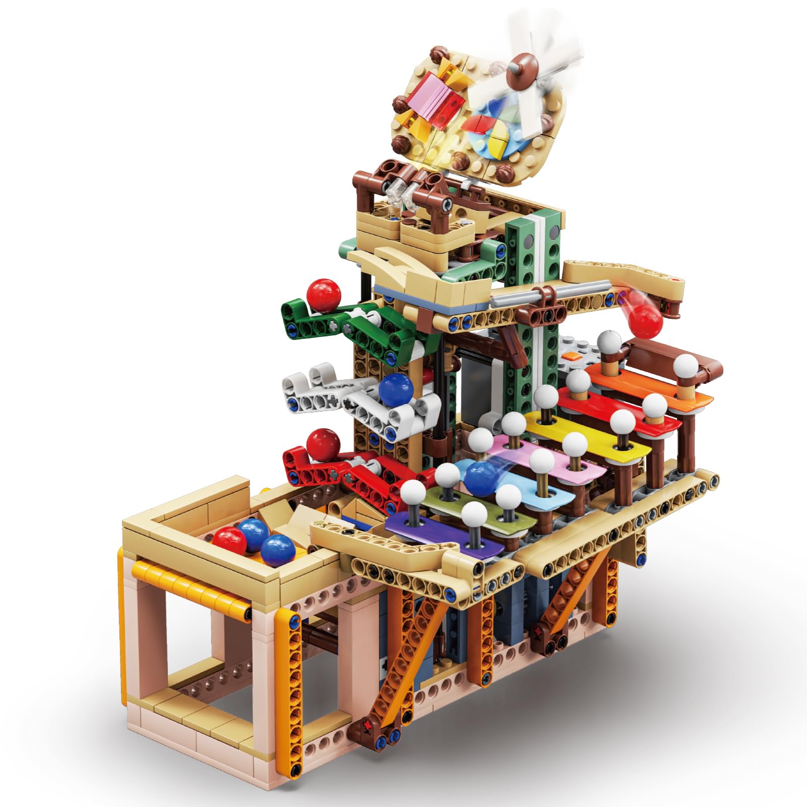 Игровой набор Hallisun Toy Building Block Set Marble Track 695 деталей, фото №1