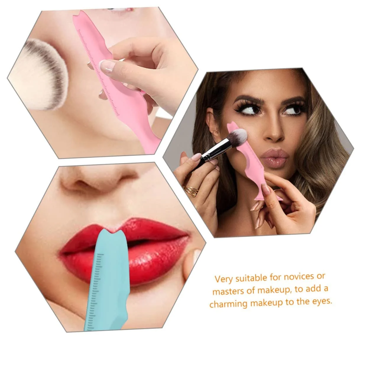 Трафарет для підводки очей minkissy силіконовий аплікатор, фото №2 Трафарет для підводки очей minkissy силіконовий аплікатор, фото №2