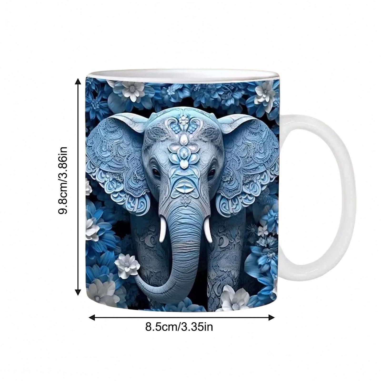 Чашка для чаю Luckxing Слон - 350 мл 3D Кухоль, фото №5