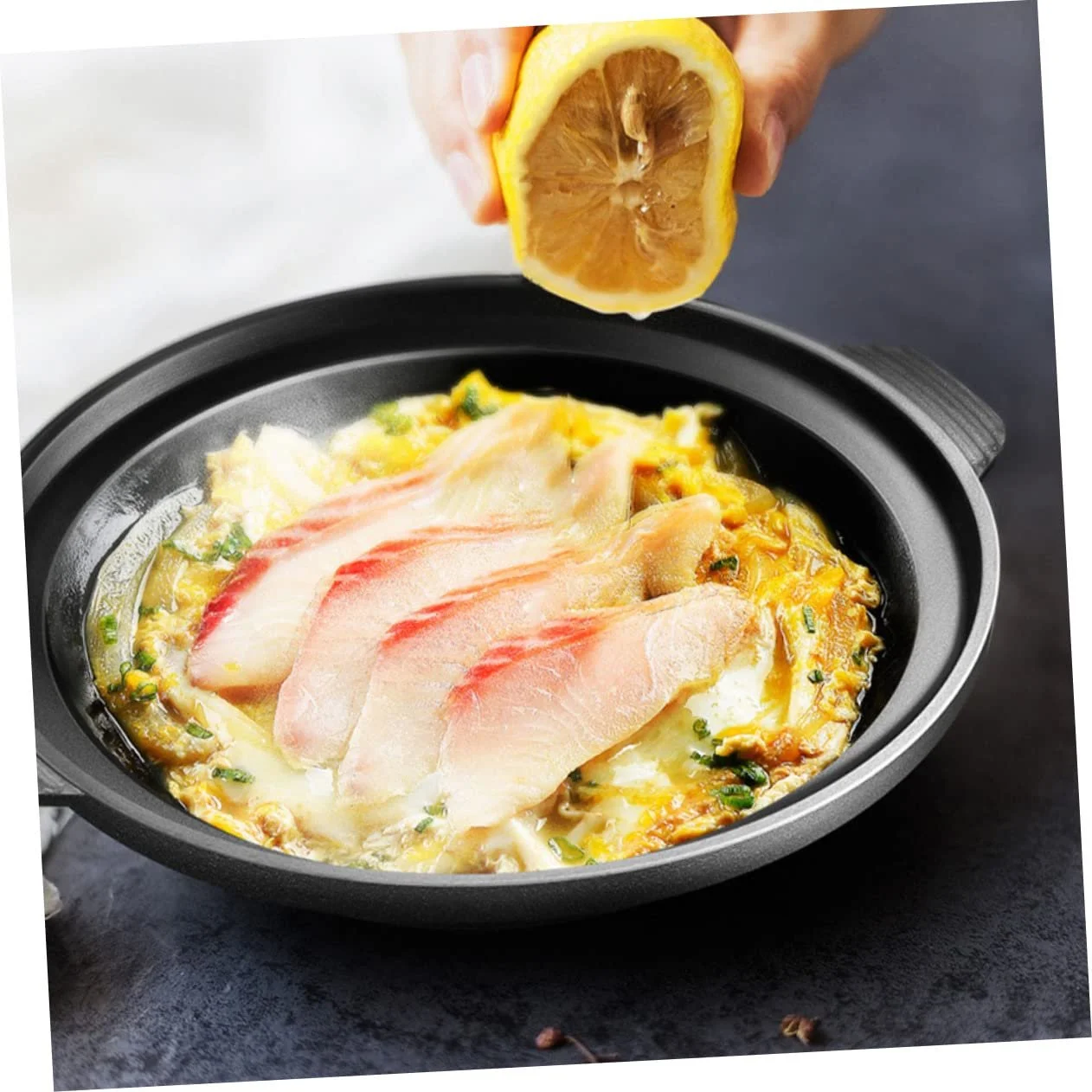 Каструля Sosoport Чавунна жаростійка з нековзною ручкою для тушкування курки та рису, фото №3