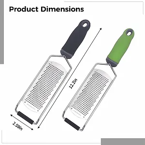 Терка із нержавіючої сталі 31,8 см для пармезану, імбиру, шоколаду, часнику, 2 шт synthetic.ua - Фото 1