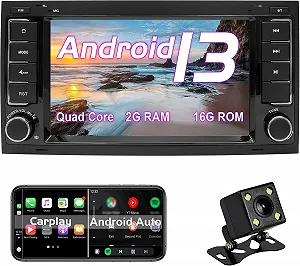 Штатная автомагнитола OVRICH для VW Volkswagen Touareg T5 Transporter / 7" / Сенсорная / 2/16Гб / Android 13 / Apple CarPlay / Android Auto / Bluetooth / WI-FI / GPS / USB - Фото 1