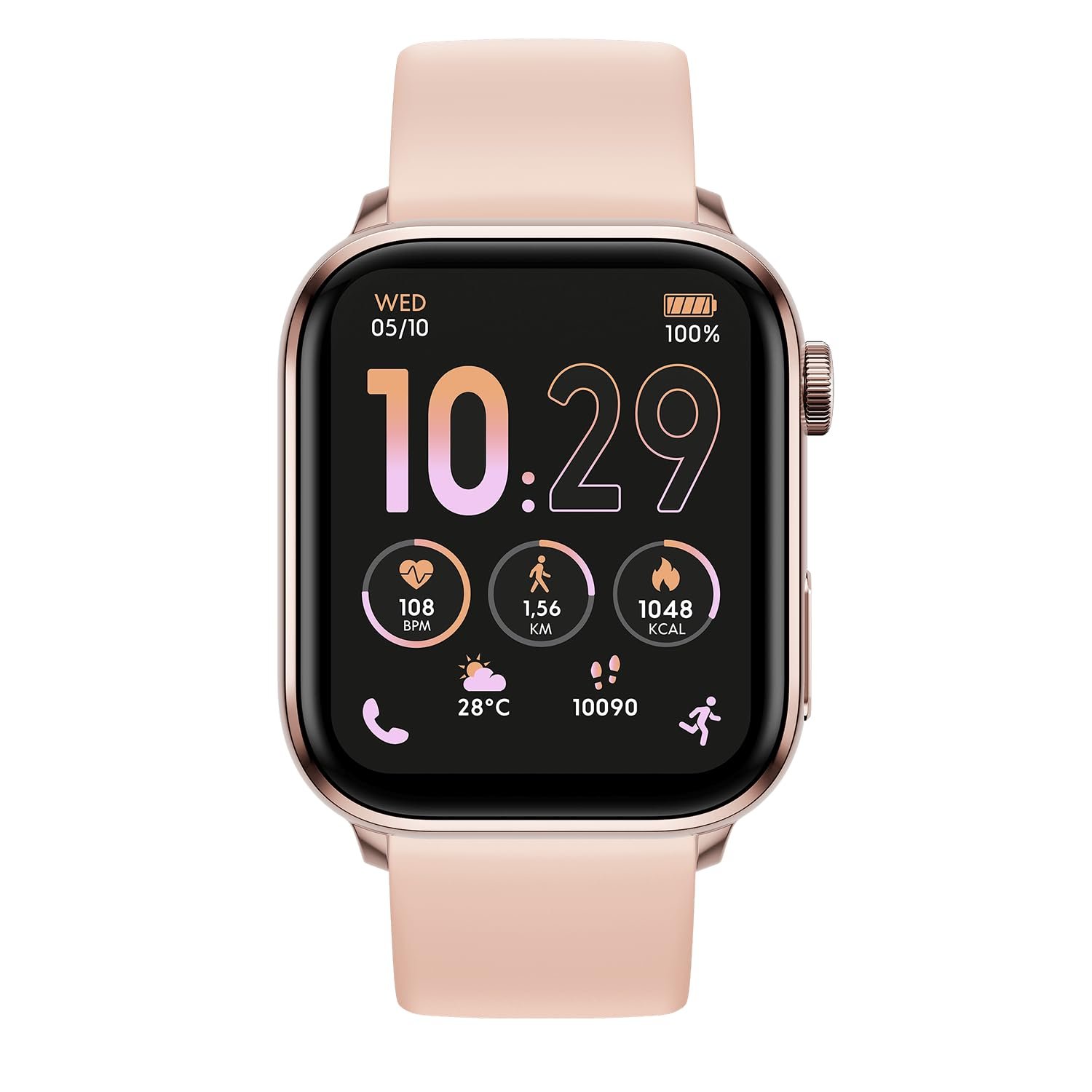 Умные часы Ice-Watch Ice smart 3.0 1.78 AMOLED GPS Прямоугольные Розовое золото Ремешок, фото №1