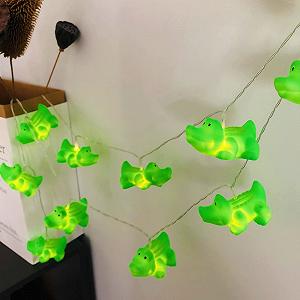 Ночник в виде милого крокодила Riaxuebiy, сказочные огни с крокодилами, 1,65 м / 10 LED, крокодил - Фото 1